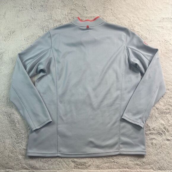 Nike Golf 1/4 Zip Shirt Mens Size Large Long Sleeve Dri Fit NHL Calgary Flames H - Picture 11 of 12